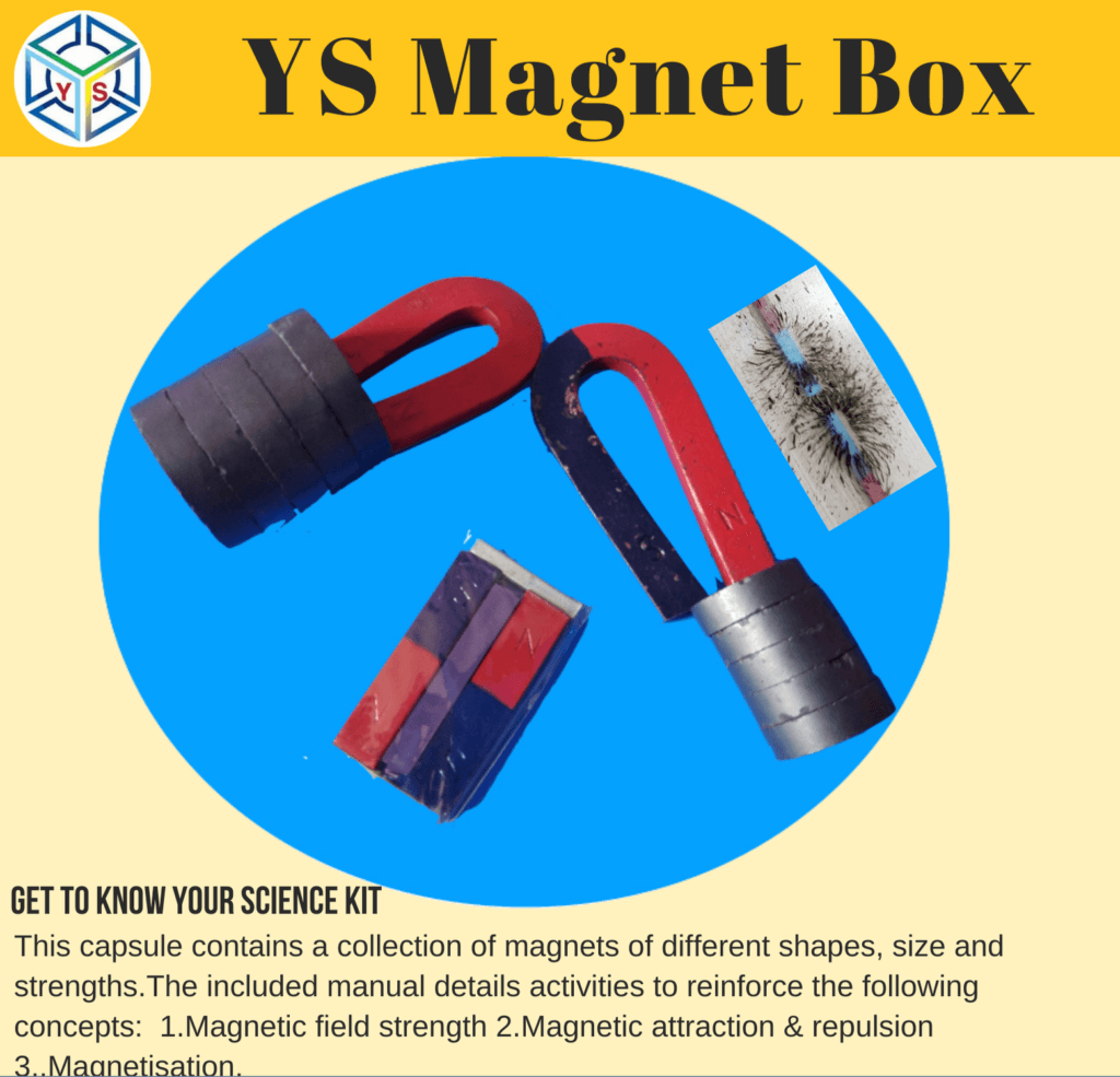 YS Magnet Box science kit — magnetism experiments for children
