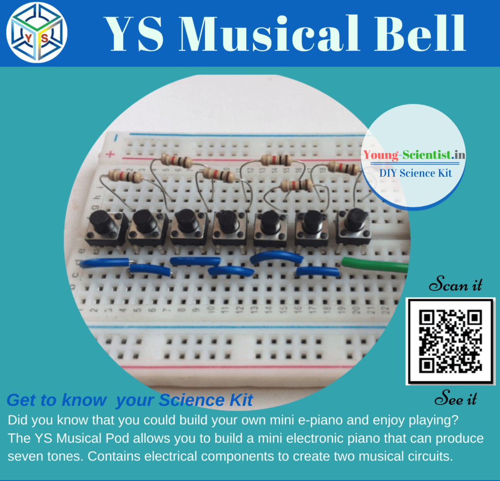 YS Musical Bell electronics kit — sound and circuits for children