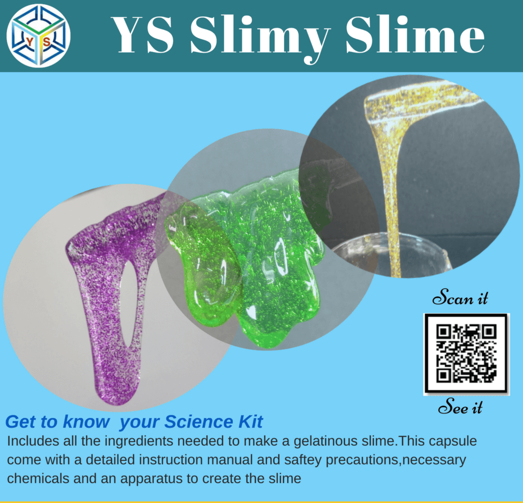 YS Slimy Slime chemistry kit — non-Newtonian fluid experiments for kids
